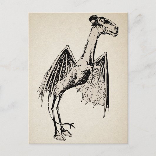 Vintage Jersey Devil Briefkaart (Voorkant)