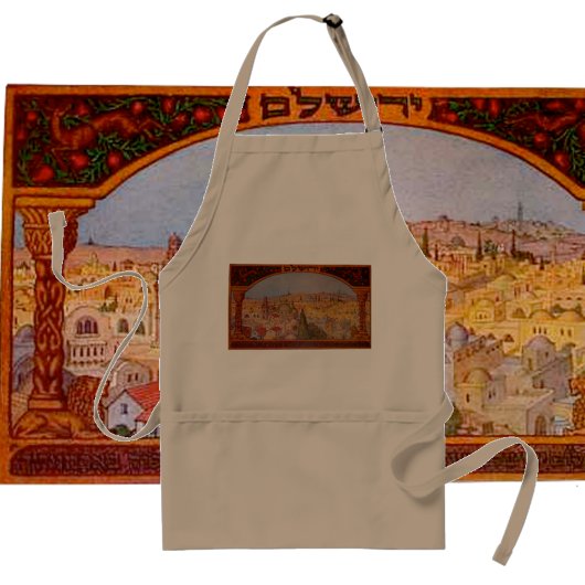 Vintage Jerusalem Standaard Schort