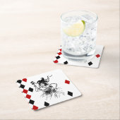 Vintage Jester Lady Kartonnen Onderzetters (Insitu)