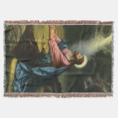 Vintage Jezus Christus bidt, tuin van Gethsemane Deken (Voorkant)