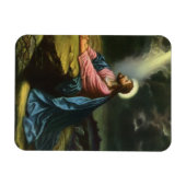 Vintage Jezus Christus bidt, tuin van Gethsemane Magneet (Horizontaal)