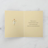 Vintage Jezus kruis met kinderen Religieuze Feestdagen Kaart (Binnen)