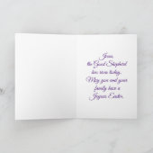 Vintage Jezus met paaskaart Feestdagen Kaart (Binnen)