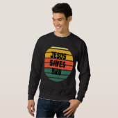 Vintage Jezus redt Bro Essential Trui (Voorkant volledig)