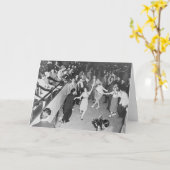 Vintage - Jitterbugging Crowd, Kaart (Gele Bloem)