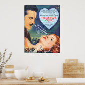 Vintage Joan Fontaine Poster (Keuken)