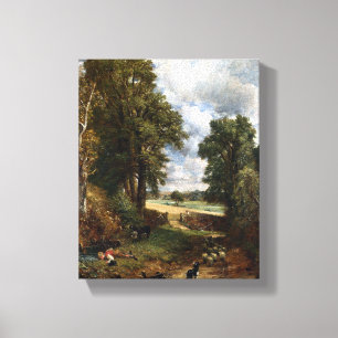 Vintage John Constable the Cornfield Canvas Afdruk