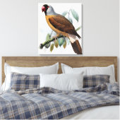Vintage John Keulemans Mascarene Parrot Canvas Afdruk (Insitu (Slaapkamer))