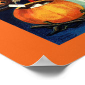 Vintage Jolly Halloween Girl Poster (Hoek)