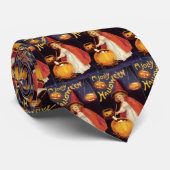 Vintage Jolly Halloween Heks door Ellen Clapsaddle Stropdas (Opgerold)