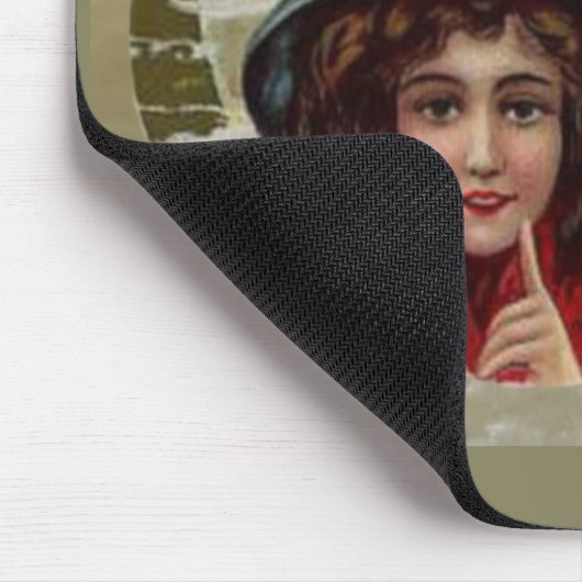 Vintage Jolly Halloween Witch Muismat (Hoek)