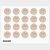 Vintage Jolly Holiday Stickers (Vel)