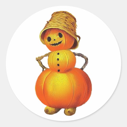 Vintage Jolly Pumpkin Sticker (Voorkant)