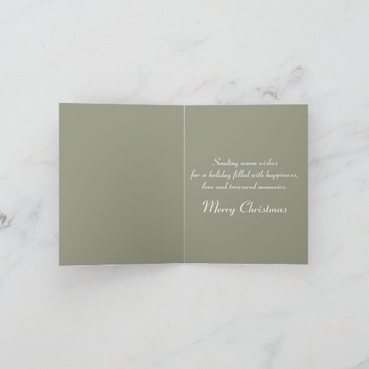 Vintage Jolly Retro Snowman Holiday Kaart (Binnen)