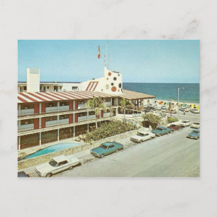 Vintage Jolly Roger Hotel Ft. Lauderdale Florida Briefkaart