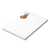 Vintage Jolly St. Nick Notitieblok (Linkerzijde)