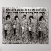 Vintage - Jong en Crazy, Poster (Voorkant)