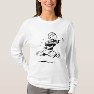 Vintage Jonge Jongen Die Terug Rent American Footb T-shirt