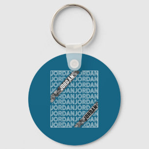 Vintage jordan vintage ontwerp mannen vrouwen kind sleutelhanger