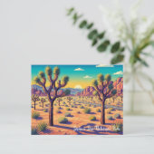 Vintage Joshua Tree National Park Briefkaart (Staand voorkant)