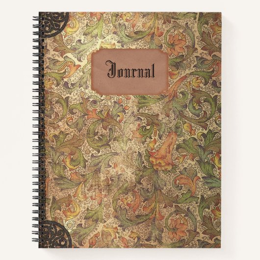 Vintage journaal spiraal notebook notitieboek (Voorkant)