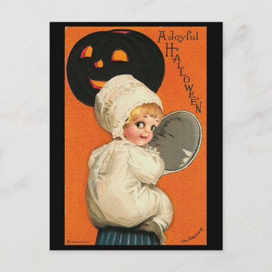 Vintage Joyful Halloween Baby Briefkaart (Voorkant)