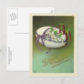 Vintage Joyous Easter Feestdagenkaart (Voorkant / Achterkant)