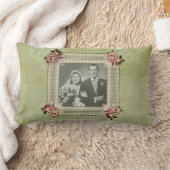 Vintage Jubileum Herinnering Rozen Kant Kussen (Deken)