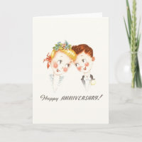 Vintage Jubileum Wenskaart