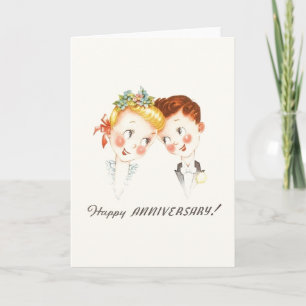 Vintage Jubileum Wenskaart Kaart