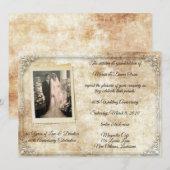 Vintage jubileumviering kaart (Voorkant / Achterkant)