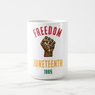 Vintage Juneteenth Vrijheid 1865 Pan-Afrikaans Pat Koffiemok