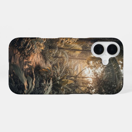 Vintage Jungle Path iPhone 16 Hoesje (Achterkant horizontaal)