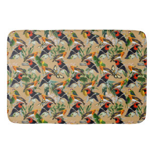 Vintage Jungle Vogels Badmat