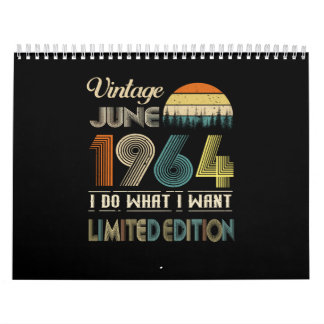Vintage juni 1964 Wat ik wil Limited Edition Kalender