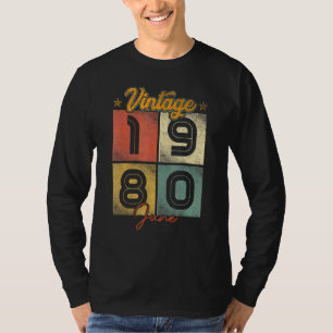 Vintage juni 1980 42 Jaar Oud 1 T-shirt