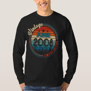 Vintage juni 2008 14 jaar t-shirt