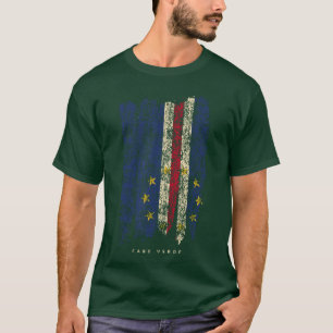 Vintage Kaapverdiaans T-shirt Retro Kaap Verde vla