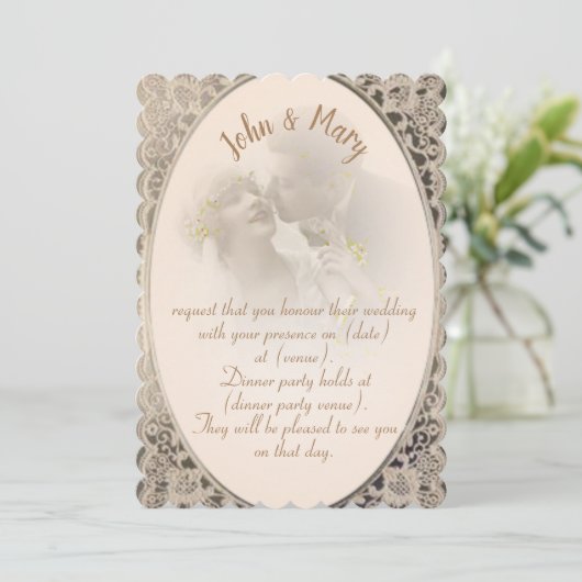 Vintage Kaart (Staand voorkant)