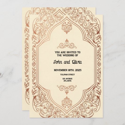 Vintage Kaart (Voorkant / Achterkant)