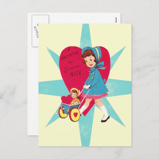 Vintage kaart (Voorkant / Achterkant)