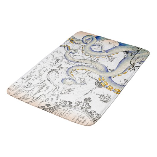 Vintage Kaart Badmat (Gekanteld)