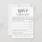 Vintage Kaart  Berichtenweddenschap RSVP Kaart (Voorkant)