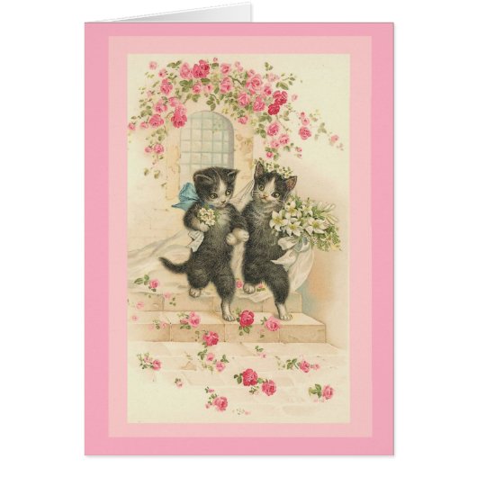 Vintage Kaart bruiloft (Voorkant)