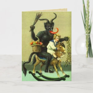 Vintage Kaart Krampus