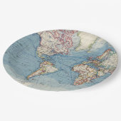 Vintage Kaart Papieren Borden Bordje (Gekanteld)