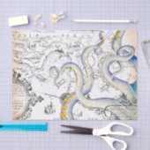 Vintage Kaart Tissuepapier (Craft)