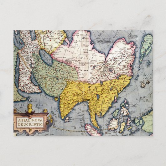 Vintage Kaart van Azië | 1580 (Voorkant)