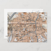 Vintage Kaart van Brugge (1905) (Voorkant / Achterkant)