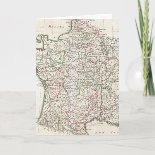 Vintage Kaart van Frankrijk (1771) (Voorkant)